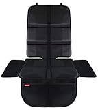 Utilización segura incluso en pieles claras: La base textil antideslizante de color claro y las protuberancias de plástico transparente garantizan un excelente agarre tanto en asientos de piel como de tela. NO(!!) apto para fundas de asiento de cuero artificial vegano/ultra cuero como las utilizadas por Tesla.
