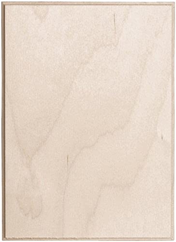 Walnut Hollow Baltic Birch Rectangle Plaque, 5 by 7-Inch