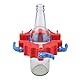 Glasflaschenschneider, Glasbier-Weinflaschenschneider, Glasschneider-Bundle, Verbesserter Glasschneider f¨¹r Flaschen, DIY-Werkzeug, Schneidemaschinen-Set, Glasschneider, (Rot)