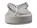 Michael Kors Women's Zaza Flip Flop, Silver, 10