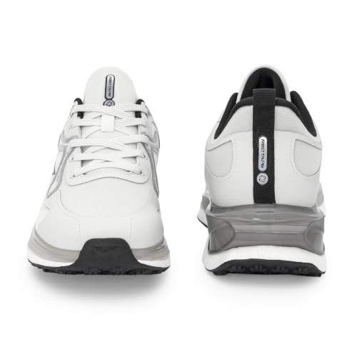 Image of Red Tape Men's Sport Shoes Grey Blue Mesh Round Toe Lace-Up Responsive Sole