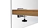 VaRoomPrivacy Partition, Frosted Acrylic Clamp-on Desk Divider – 24” W x 24”H Privacy Desk Mounted Cubicle Panel