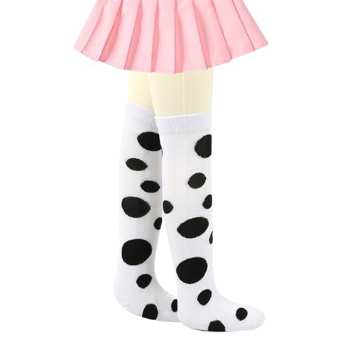 Sock,Kids Girls Thigh High Socks Japanese Vintage Big Pattern School Uniform Long Tube Socks Over Knee Stockings3