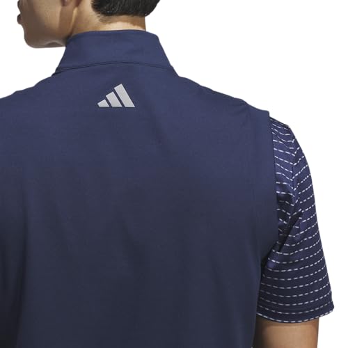adidas Men's Ultimate365 Elevated Quarter-Zip Vest, Collegiate Navy, Large