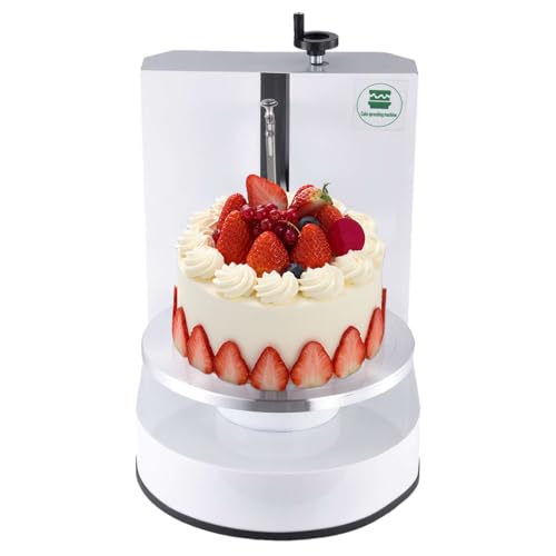 Cake Frosting Machine - Electric Icing Machine for 4-12 Inch Cake,Semi-Automatic Decorating Tools with Touch Control for Food Stores