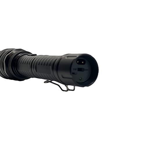 Jolt Stun Gun Flashlight For Self Defense Tactical 95,000,000* Rechargeable With Belt Clip #TOP5