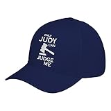 Indica Plateau Only JUDY can JUDGE ME Large Navy Blue Adjustable Unisex Baseball Cap