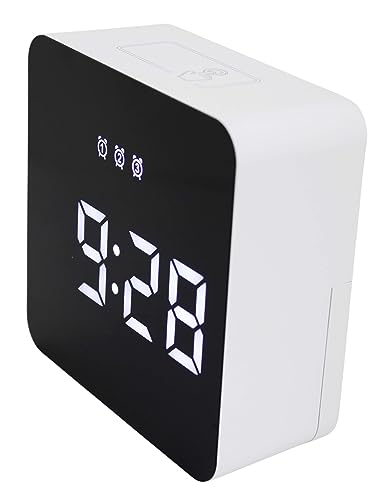 Relógio Alarme Calendário Temperatura Portátil Digital Mesa