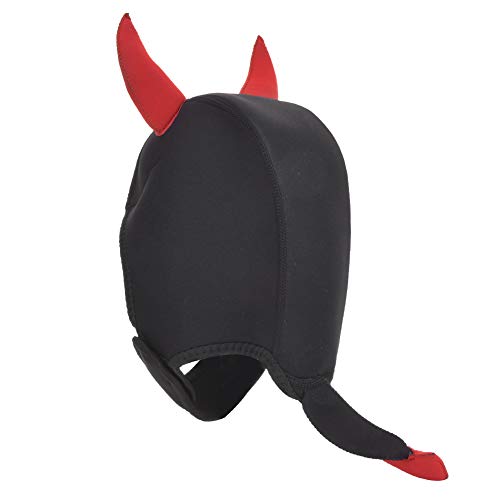 Acouto Neoprene Diving Cartoon Lightweight Helmet Hood with Buoyancy Small