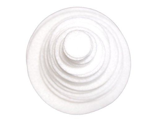 Image of Playfully Ever After White Craft Felt Circles (Mixed Size Pack - 56pc)