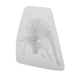 PHENOFICE 1pc Bull Shape Silicone Cake Mold Multi-function Fondant Mould for Baking Food-grade Silicone for Chocolate Biscuit and Dessert Decoration Random Color