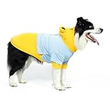 DELIFUR Dog Halloween Bear Costume - Adorable Dog Hoodies for Medium Large Pet Cute Animal Clothes Cosplay Sweatshirt Yellow Skin-Friendly (Yellow Bear, X-Large)