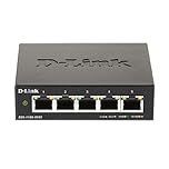 D-Link DGS-1100-05V2 5-Port Gigabit Smart Managed Switch with VLAN support, layer 2 features, QoS, 802.3az EEE, Fanless