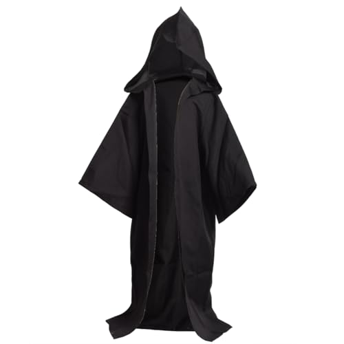 FAD-4U Cape à Capuche Médiéval Enfants Chevalier Vintage Déguisement Sorcier Manteau Cape Robe Déguisement Cosplay