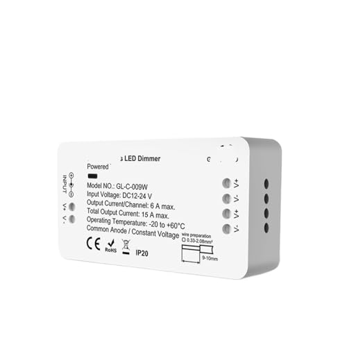 Controlador LED RGBCCT repara fallos de color en tu tira de luz con dimmer