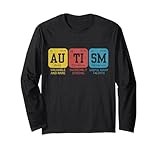 consapevolezza della tavola periodica degli elementi dell'autismo asd maglia a manica