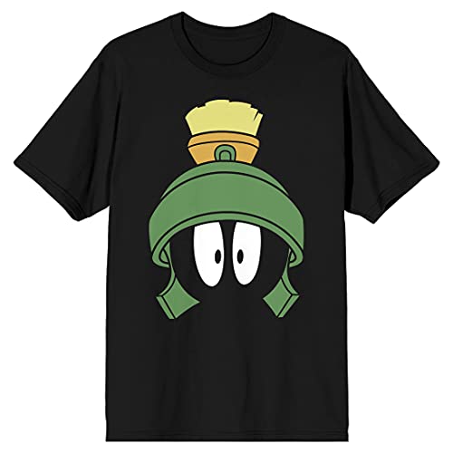 Amazon.com: Men's Black Looney Tunes Tee, Marvin The Martian Face