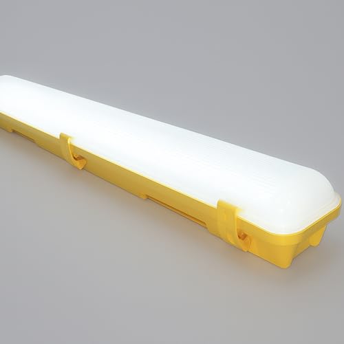 Image of LEDBRITE 2ft 20W 110V LED Site Lighting Batten – 6000K Daylight, IP65 Anti-Corrosive Work Light with Optional 1m Prewired Cable & Junction Box (Batten)