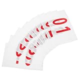 KESYOO 20sheets Running Race Bibs Numbers Polyester Cotton Bib Numbers for Competitor