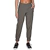 Avalanche Women's Hiking Pant, Everyday Casual Quick Drying Stretch Woven Ankle Jogger Pant with Zipper Pockets for Women Olive Green L