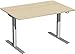 Produktbild Geramöbel Elektro-Hubtisch höhenverstellbar, 1200x800x680-1160, Ahorn/Silber