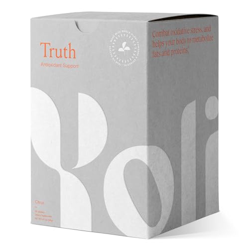 Yoli® Truth Antioxidant and Immune Support Supplement with Vitamin C, Botanicals, Superfruits, and Minerals - Citrus, 30 Packets