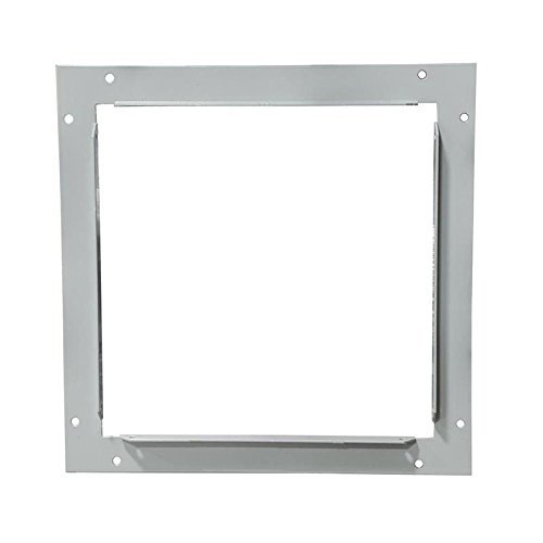 Milbank 1212GF Wireway End Flange 12 Inch x 12 Inch Steel ANSI 61 Gray Polyester Powder Coated