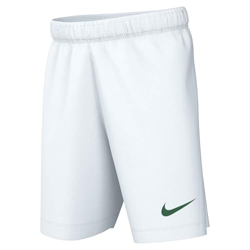 NIKE Boys Dri-fit Park 3 Shorts, White/Pine Green, XL EU