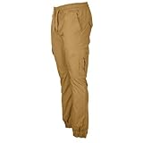 Southpole Men's Jogger Pants Washed Ripstop Fabric with Cargo Pockets