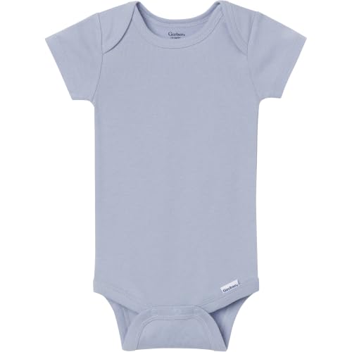 Image of Gerber Baby Boys & Girls 5-Pack Solid Onesies Bodysuits
