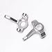 2 Sets Silver Aluminum Alloy Front Knuckle Arm for GPM AXIAL RC Car SCX10 Upgrade Parts