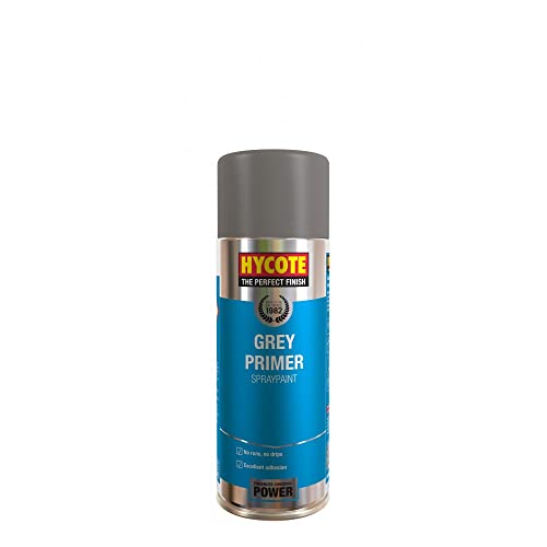 Hycote XUK03015 Grey Primer Spray Paint 400ml X 4