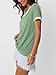 AUTOMET Womens Short Sleeve T-Shirts Summer Tops Casual Soft Tunic V Neck Basic Tees Workout Clothes Spring Fashion Outfits 2026 Green XL