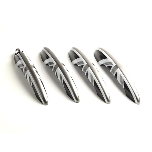 車用サイドドアハンドルカバー Compatible With MINI For Cooper S JCW For R60 For COUNTRYMAN 2011-2016 ブラック外装ドアハンドルカバー4個保護ケースカースタイリングアクセサリー