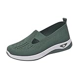 Zapatillas Mujer Fascitis Plantar Calzado Fascitis Plantar Mujer Ancho Especial Zapatillas Deportivas Ortopedico Sin Cordones Transpirables Antideslizantes Zapatos Deporte Malla Cómodas Verano