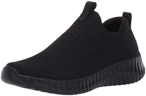 Skechers Kids Boy's Elite Flex-Wasik Sneaker, Black/Black, 5 Big Kid
