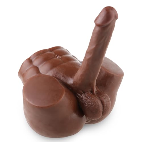 Male Sex Doll for Women with 7.7in Huge Dildo, Torso Adult Sex Doll for Female Masturbation, Realistic Adult Sex Toy with Flexible Dildo Tight Anal for Unisex Men Couple Women Gay 8lb