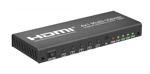 Image of HDMI 4X1 Multi-Viewer with Seamless Switcher Support HDCP 1.2 and 1080P Resolution (HDMI 4x1 Multi-Viewer)