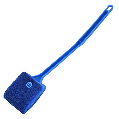 Changrongsheng Spazzola per la Pulizia Dell'acquario, Doppia Faccia Spugna Acquario Alghe Raschietto, Spazzola per Pulizia del Vetro per Acquario con Manico Lungo per Vetro Acquario - Image 4