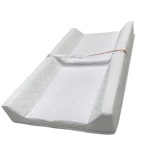 Image of Waterproof Contour Diaper Changing Pad - 80 x 40 cm Baby Change Mat with Safety Strap, Anti-Slip Base, Easy to Clean, Lightweight - Fits All Standard Changing Tables & Dresser Tops