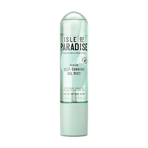 Isle of Paradise Self Tanning Oil Mist, Medium (200 ml) Hydrating Self Tanning Oil Mist, Natural Ingredients & Vegan Cover