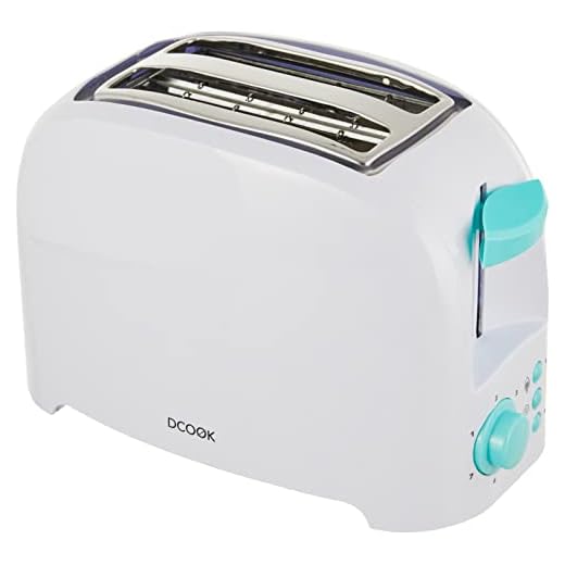 Dcook Tostador Doble Ranura, Blanco, Estandar
