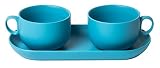 Bitossi Home Espressotasse mit Tablett 3 TLG. Set Bis