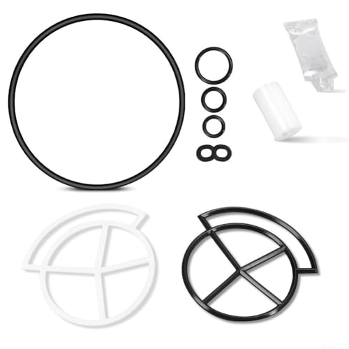 Kit de sellado de suavizante de agua, kit de sellado de ablandadores de agua de alto flujo, compatible con kit de sellado de ablandador de agua para 5 cubiertas de tornillos, junta de suavizante de