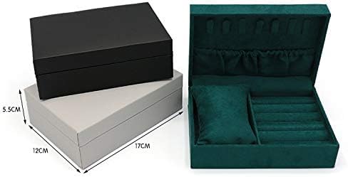 Best Balmy Medium Travel Jewelry Box Organizer Display Case for Girls Women Gift Rings Earrings Necklaces Bracelets Storage, Light Gray image 4