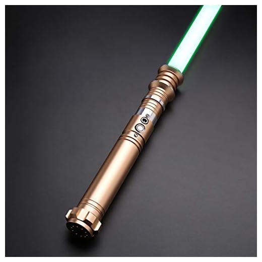 Light Saber for Kids and Adults Dueling Light Sabers with Realistic 5 Sound Fonts RGB 12 Colors Changeable Force FX Aluminum Alloy Metal Hilt PC Blade Cosplay Props-TSKE11 Glod