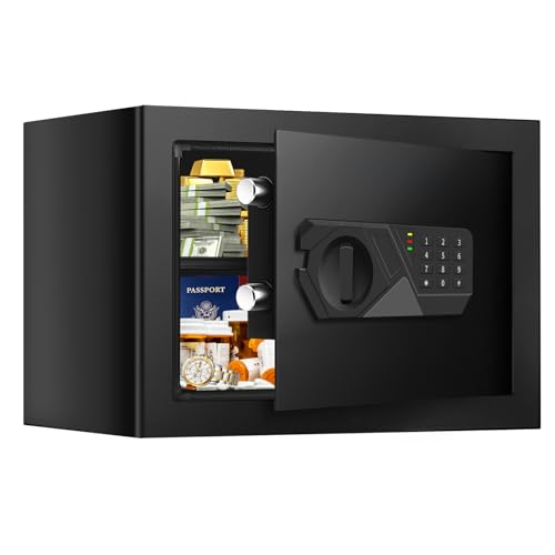 Coffre-fort numérique de maison pour argent et objets de valeur compact - 2