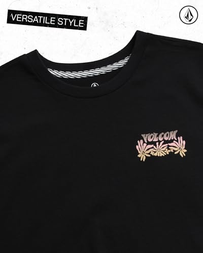 Image of Volcom Girls Shirts - Casual Crewneck Short Sleeve Graphic Tee Trendy Tops - Breathable Girls Summer Clothes