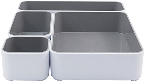 Plateaux de bureau Stackbl Advantus 37592 blancs et gris pour trier vos dossiers - 3