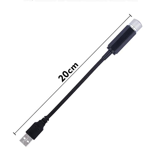Image of GLUN Interior Car & Room Roof Star Laser, LED Starry Laser Atmosphere Ambient Projector Light USB Port, Night Home Decoration Galaxy Light Pack of 1